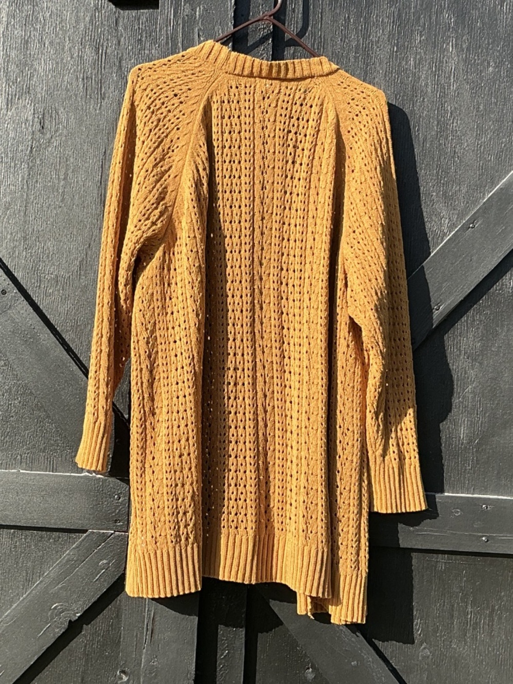 Maurice’s Plus Size Open Cardigan Autumn Yellow - Picture 2 of 3